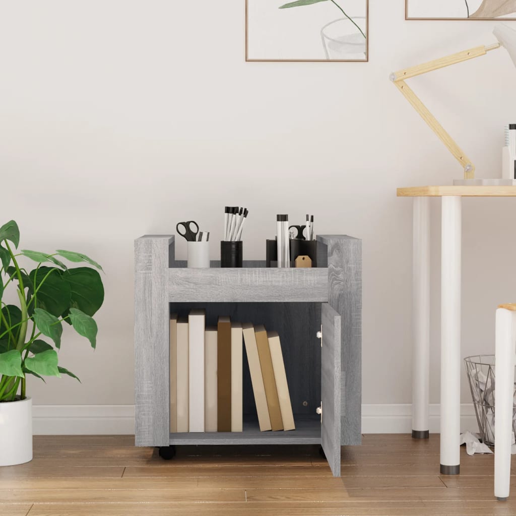 8720287221302_g_en_hd_1 vidaXL Desk Trolley Grey Sonoma 60x45x60 cm Engineered Wood - Image 3