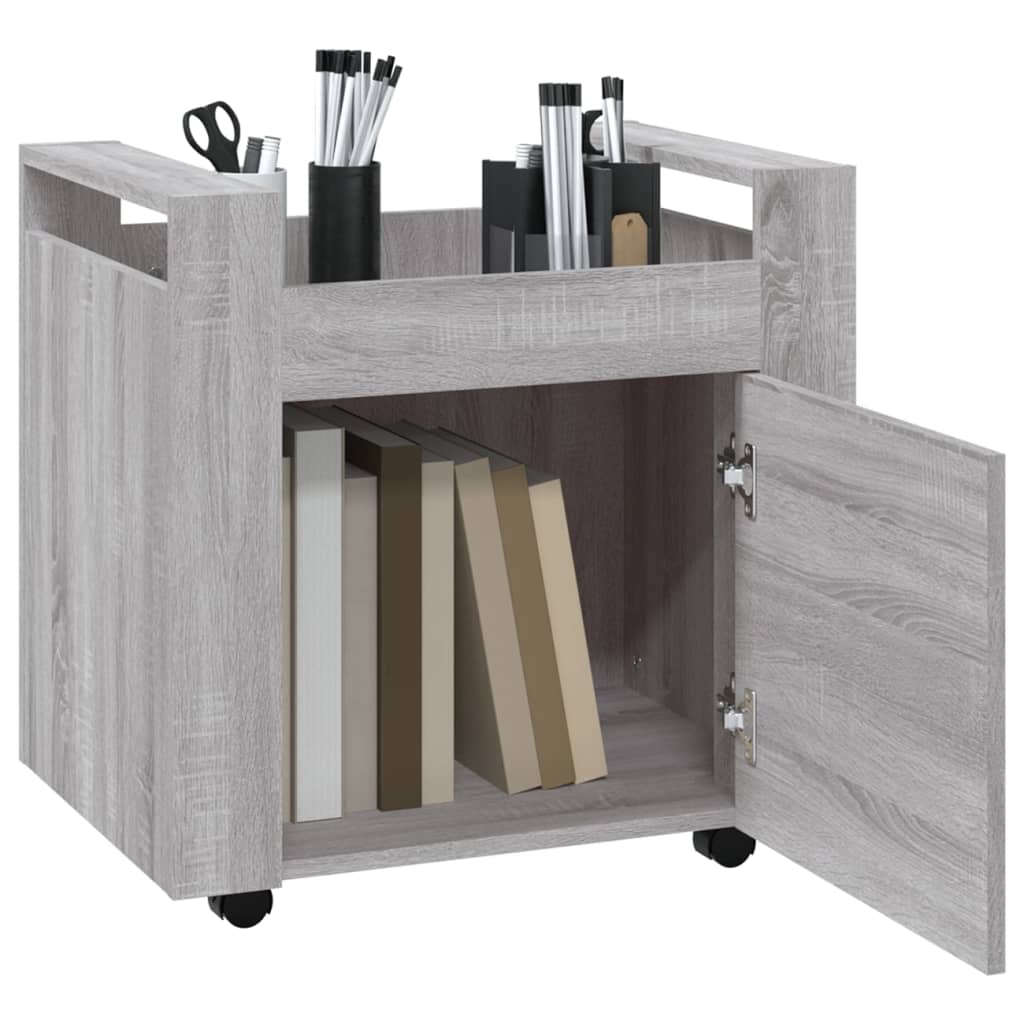 8720287221302_g_en_hd_3 vidaXL Desk Trolley Grey Sonoma 60x45x60 cm Engineered Wood - Image 5
