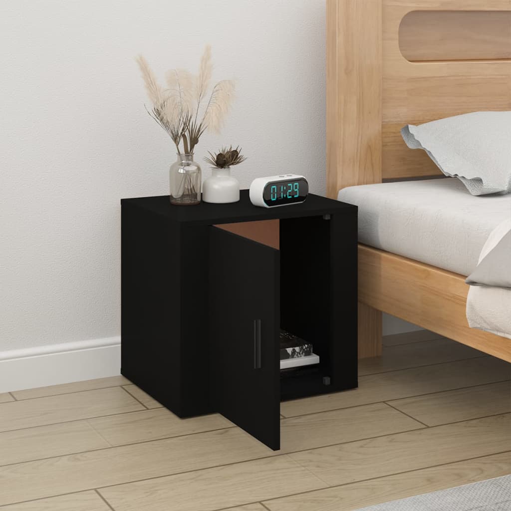 8720287221340_g_en_hd_1 vidaXL Bedside Cabinet Black 50x39x47 cm - Image 3