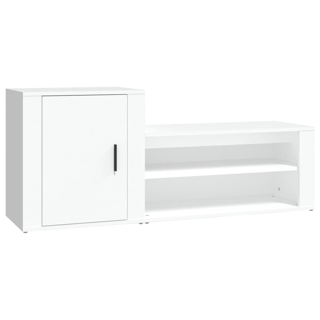 8720287221883_a_en_hd_1 vidaXL Shoe Cabinet White 130x35x54 cm Engineered Wood - Image 2
