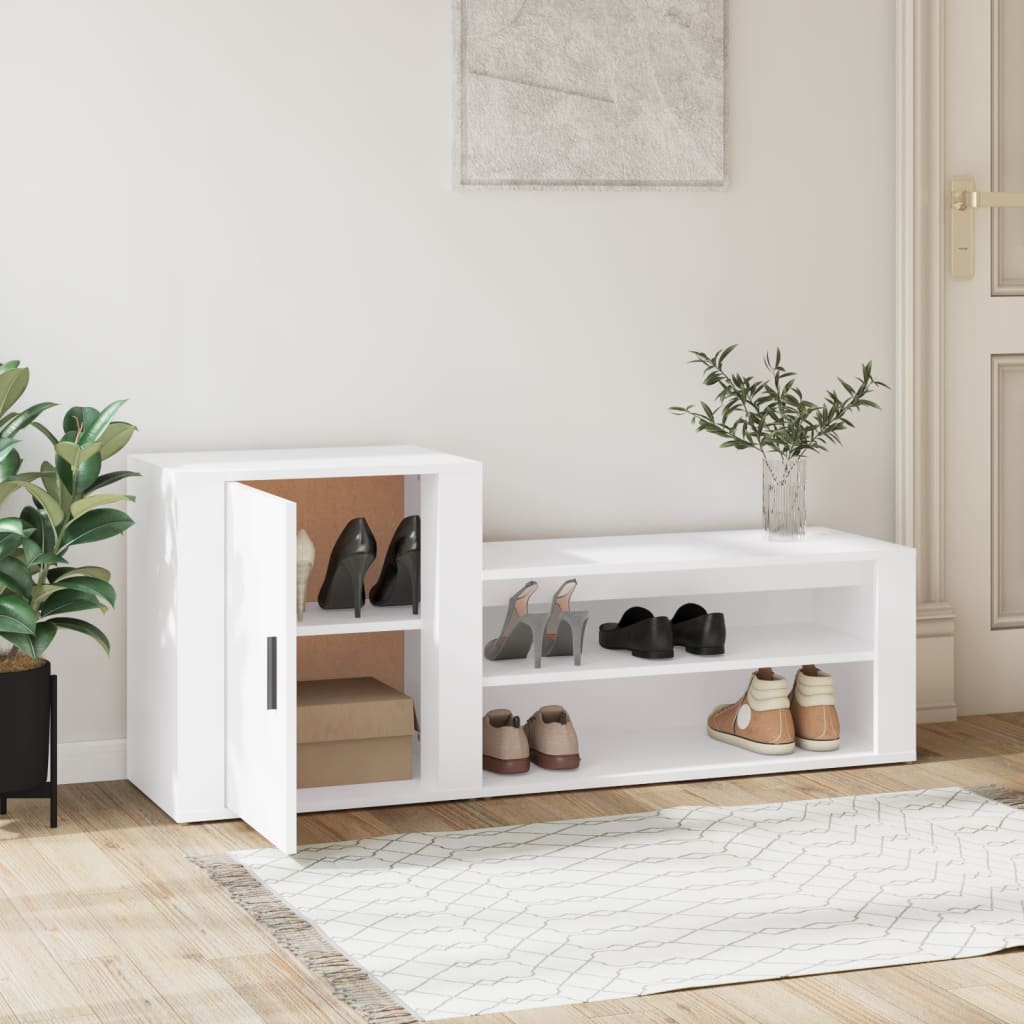 8720287221883_g_en_hd_1 vidaXL Shoe Cabinet White 130x35x54 cm Engineered Wood - Image 4
