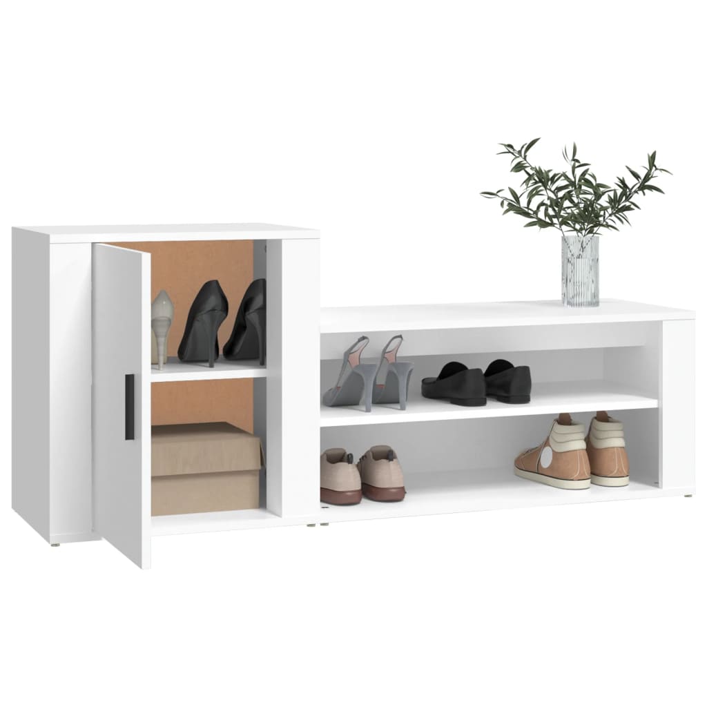 8720287221883_g_en_hd_2 vidaXL Shoe Cabinet White 130x35x54 cm Engineered Wood - Image 5