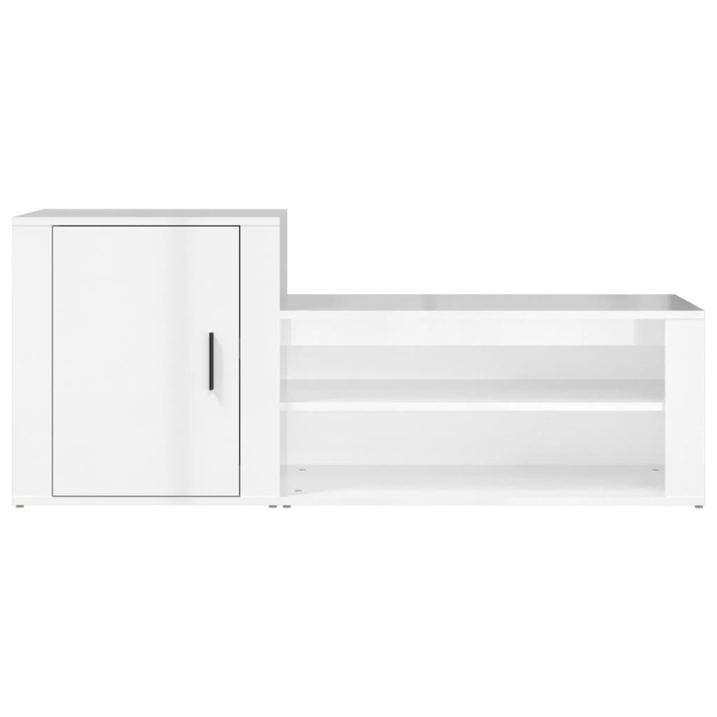 8720287221906_g_en_hd_3 vidaXL Shoe Cabinet High Gloss White 130x35x54 cm Engineered Wood - Image 6