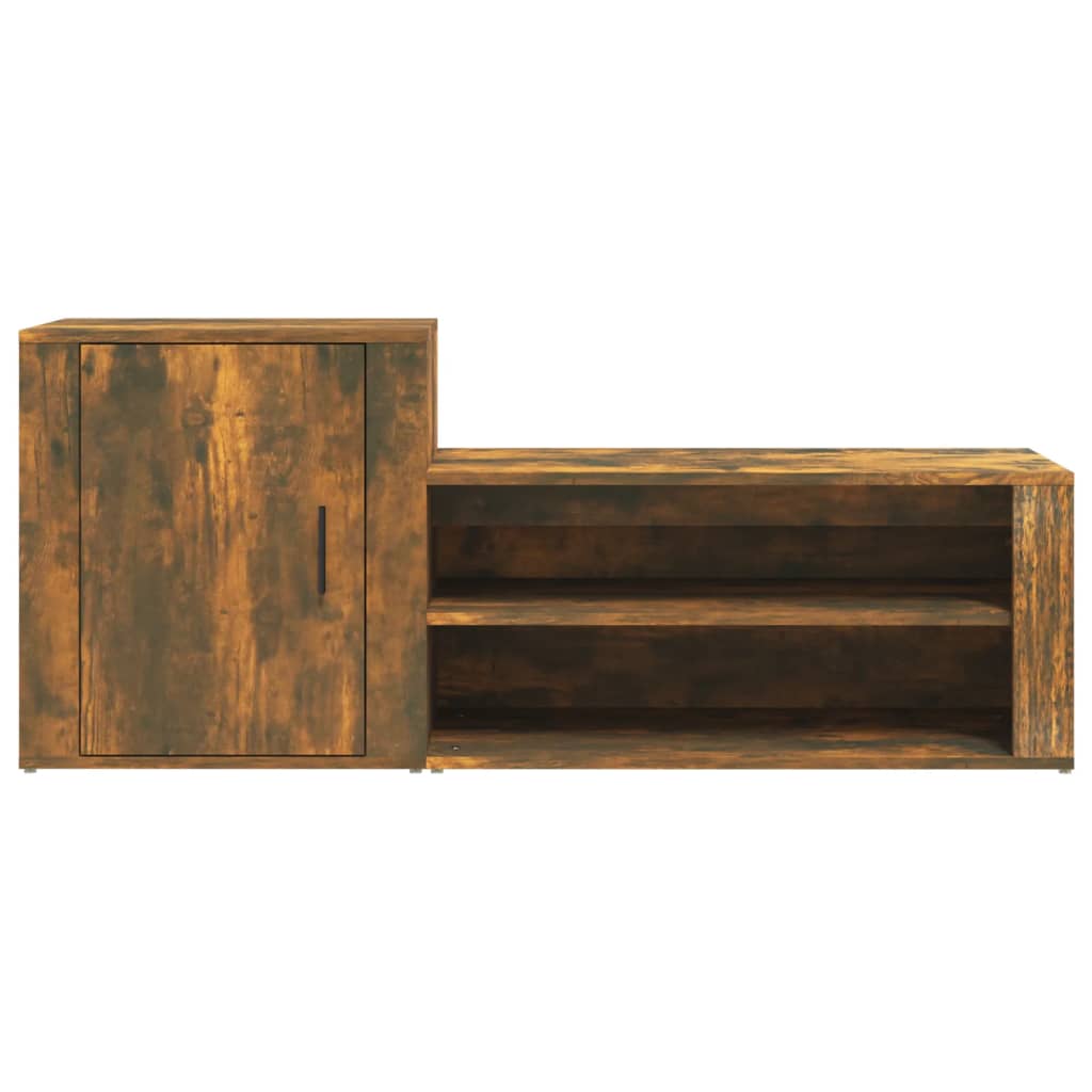 8720287221937_g_en_hd_3 vidaXL Shoe Cabinet Smoked Oak 130x35x54 cm Engineered Wood - Image 6