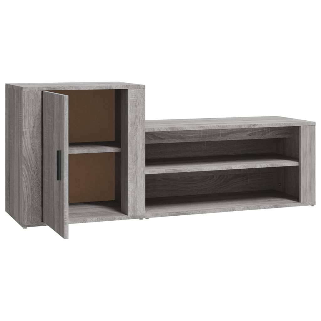 8720287221944_g_en_hd_3 vidaXL Shoe Cabinet Grey Sonoma 130x35x54 cm Engineered Wood - Image 6