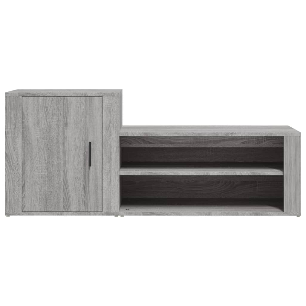 8720287221944_g_en_hd_4 vidaXL Shoe Cabinet Grey Sonoma 130x35x54 cm Engineered Wood - Image 7