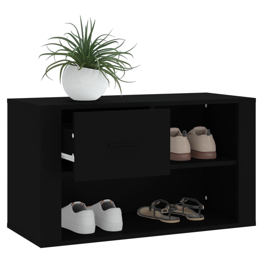 8720287221975_g_en_hd_2 vidaXL Shoe Cabinet Black 80x35x45 cm Engineered Wood - Image 4