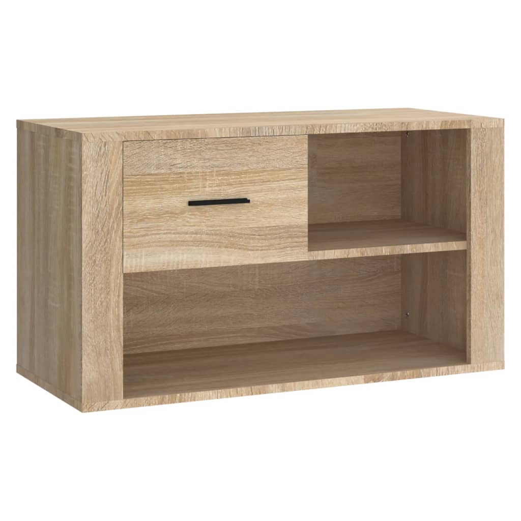 8720287221999_a_en_hd_1 vidaXL Shoe Cabinet Sonoma Oak 80x35x45 cm Engineered Wood - Image 2
