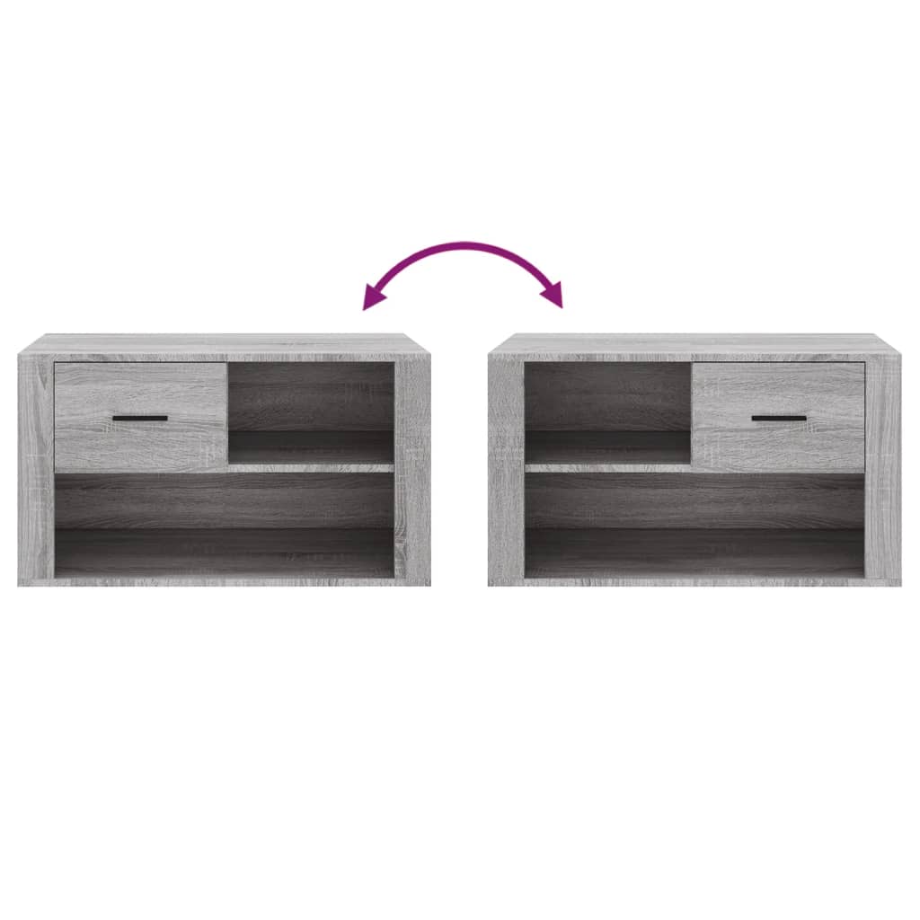 8720287222026_g_en_hd_5 vidaXL Shoe Cabinet Grey Sonoma 80x35x45 cm Engineered Wood - Image 7