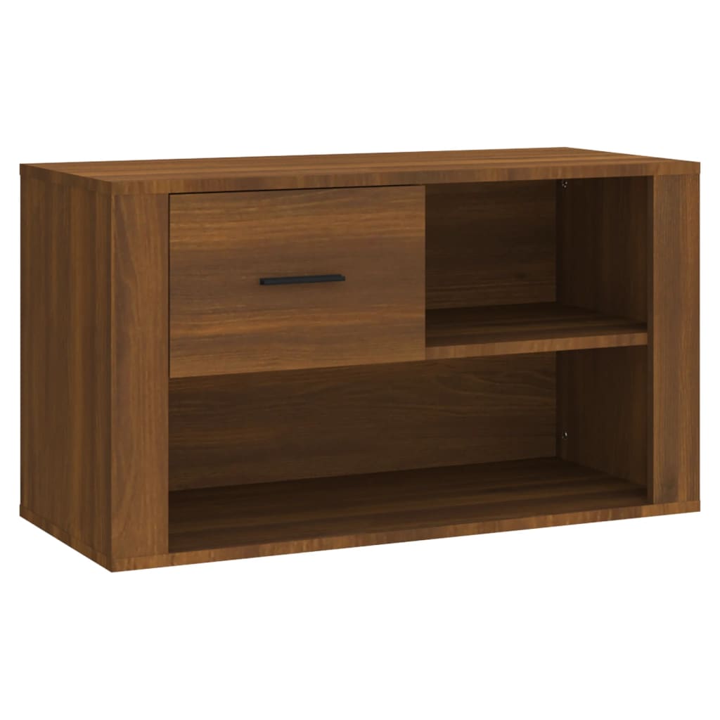 8720287222033_a_en_hd_1 vidaXL Shoe Cabinet Brown Oak 80x35x45 cm Engineered Wood - Image 2