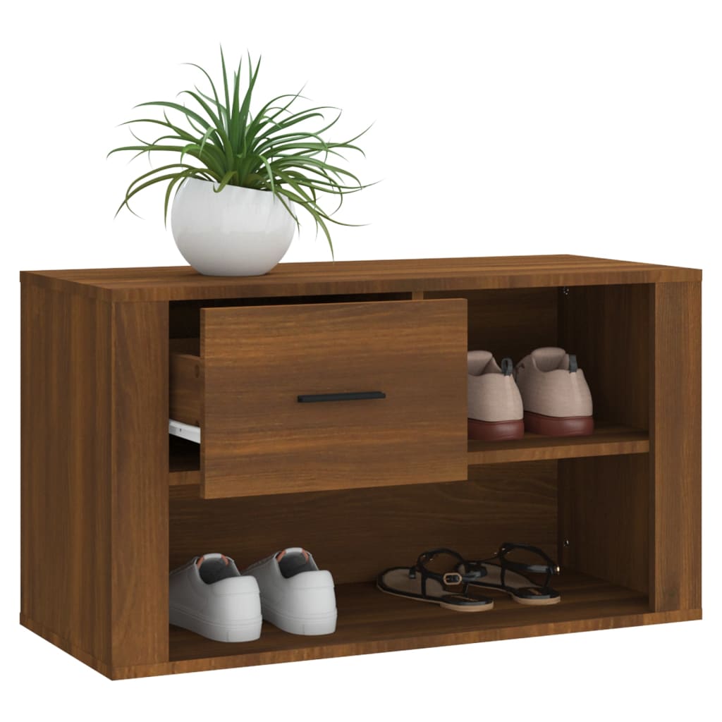 8720287222033_g_en_hd_2 vidaXL Shoe Cabinet Brown Oak 80x35x45 cm Engineered Wood - Image 4