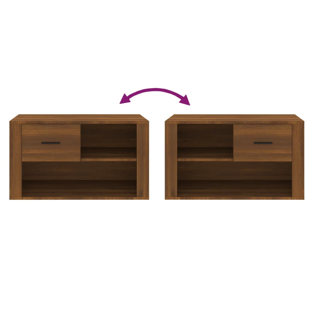 8720287222033_g_en_hd_5 vidaXL Shoe Cabinet Brown Oak 80x35x45 cm Engineered Wood - Image 7
