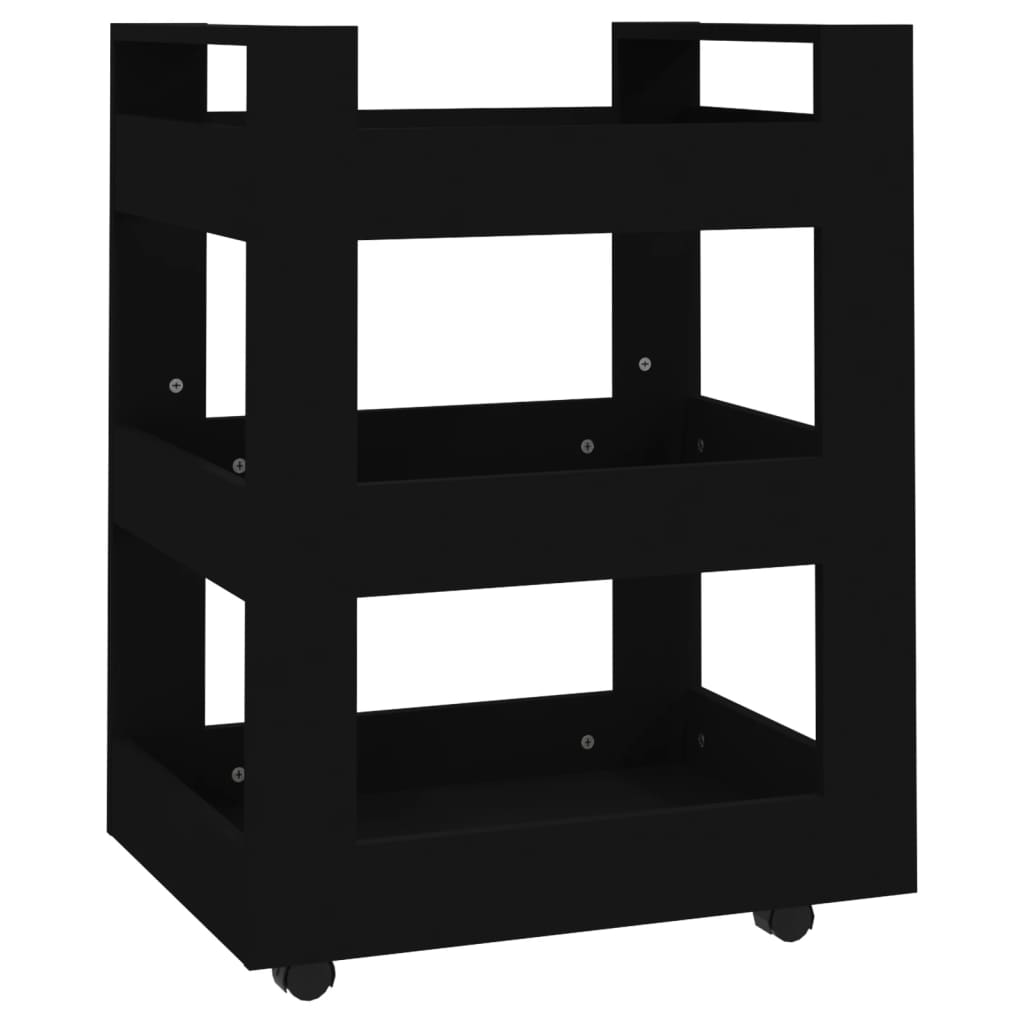 8720287222217_a_en_hd_1 vidaXL Kitchen Trolley Black 60x45x80 cm Engineered Wood - Image 2
