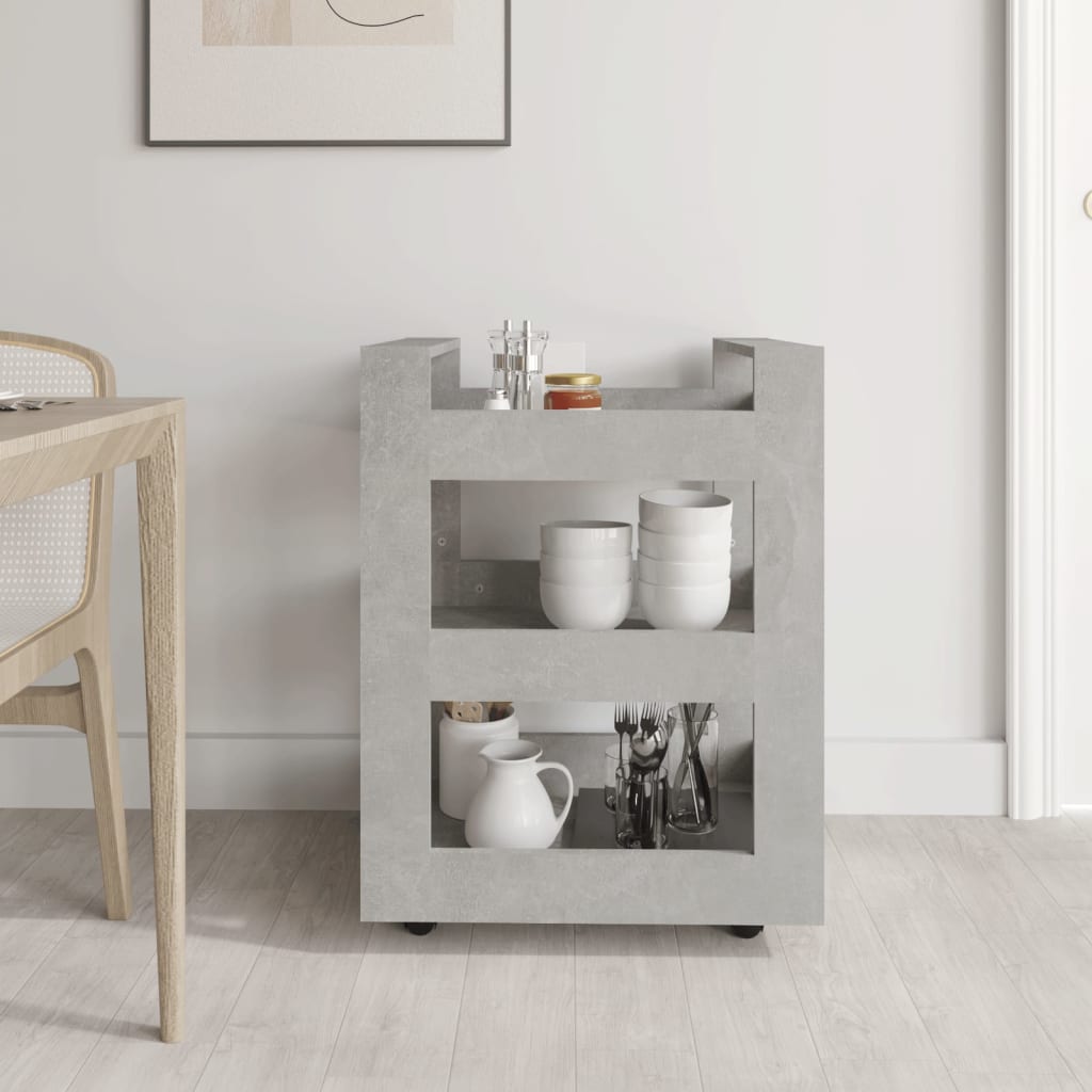 8720287222248_g_en_hd_1 vidaXL Kitchen Trolley Concrete Grey 60x45x80 cm Engineered Wood - Image 3