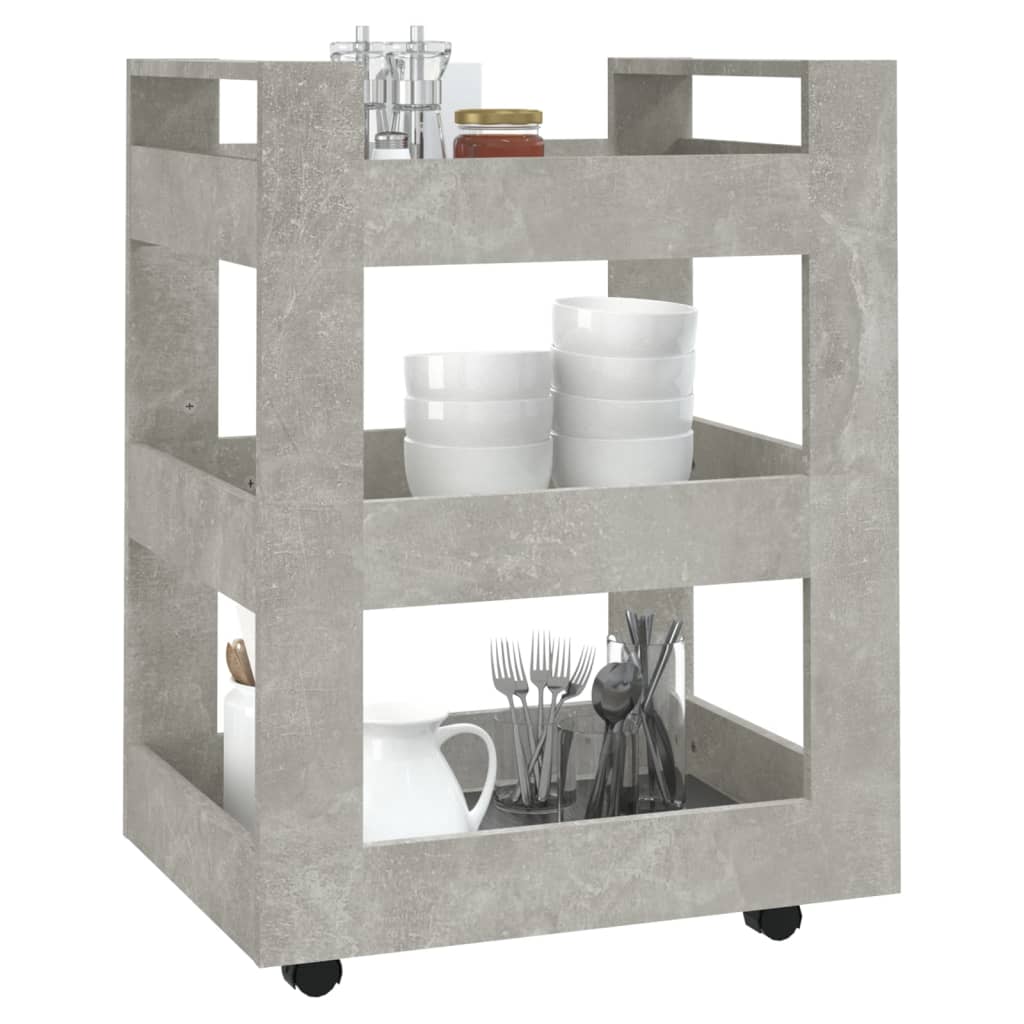 8720287222248_g_en_hd_2 vidaXL Kitchen Trolley Concrete Grey 60x45x80 cm Engineered Wood - Image 4