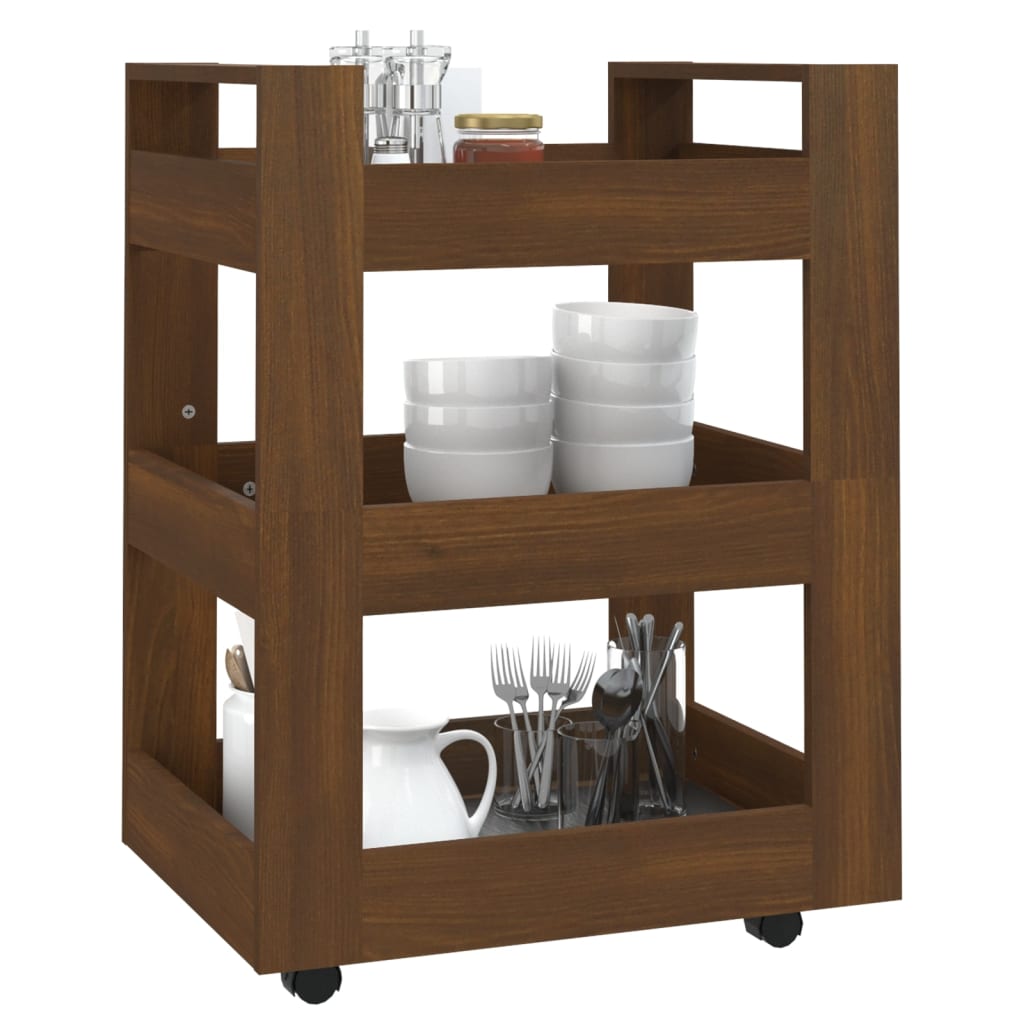 8720287222279_g_en_hd_2 vidaXL Kitchen Trolley Brown Oak 60x45x80 cm Engineered Wood - Image 4
