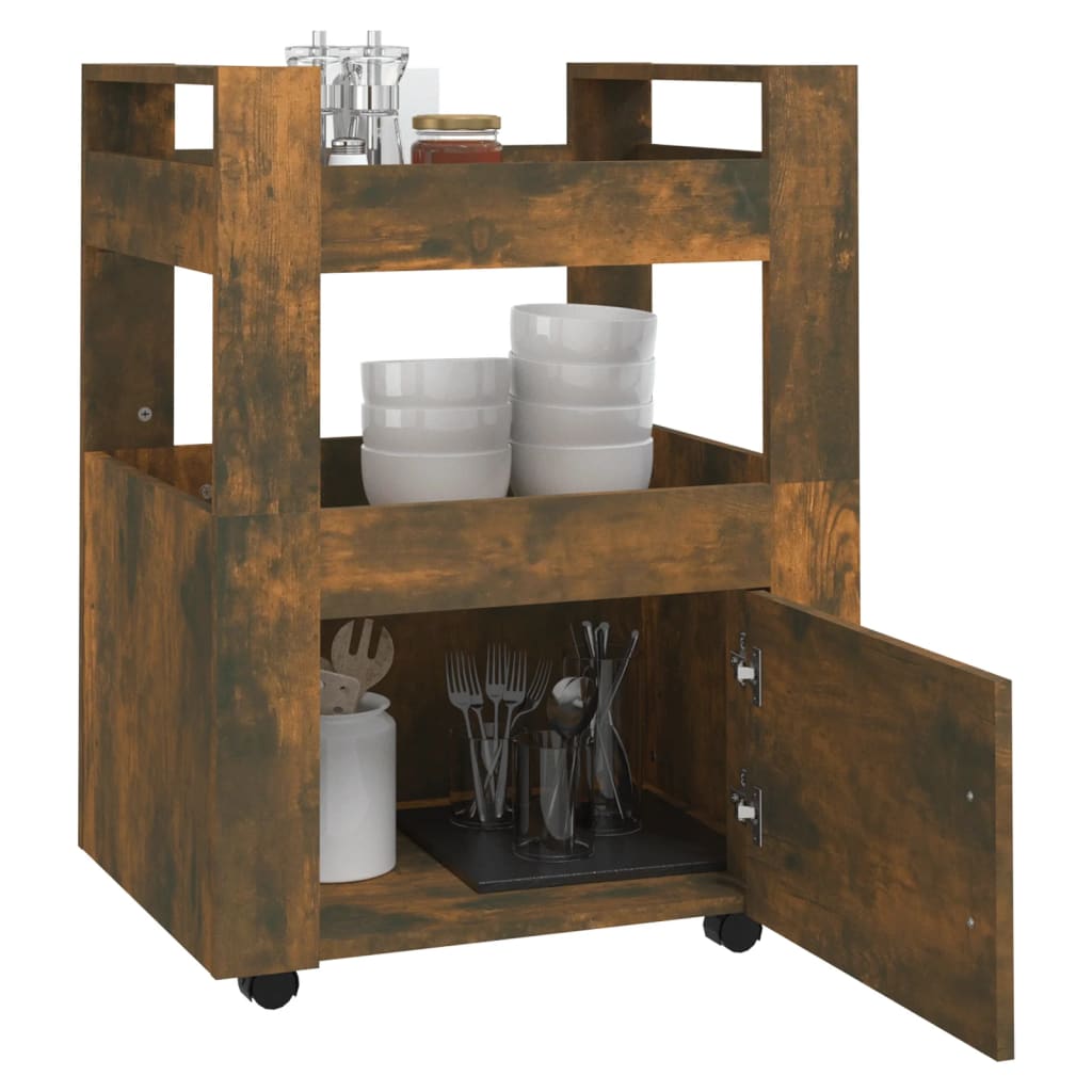 8720287222330_g_en_hd_2 vidaXL Kitchen Trolley Smoked Oak 60x45x80 cm Engineered Wood - Image 4