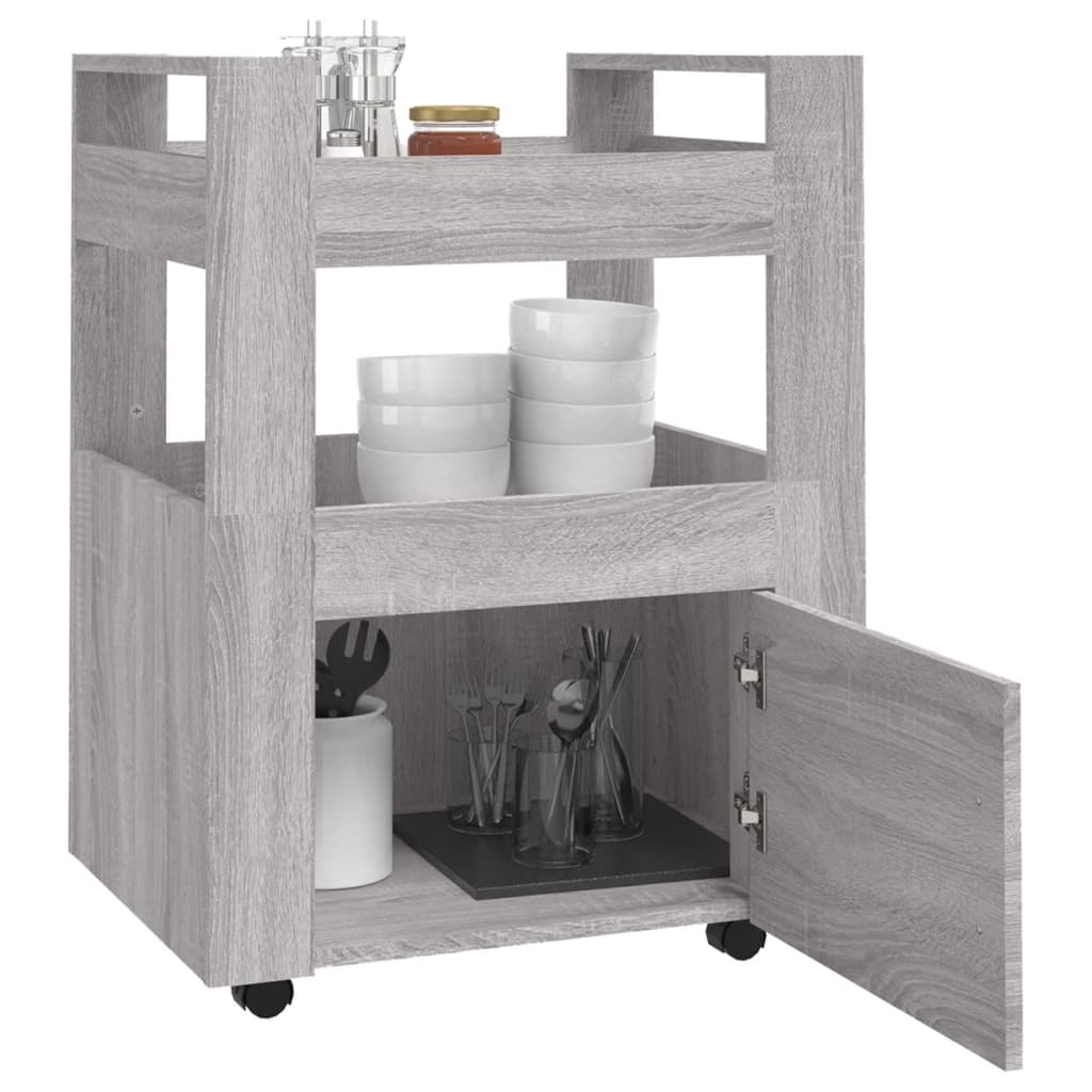 8720287222347_g_en_hd_2 vidaXL Kitchen Trolley Grey Sonoma 60x45x80 cm Engineered Wood - Image 4