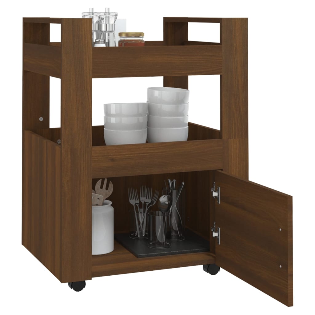 8720287222354_g_en_hd_2 vidaXL Kitchen Trolley Brown Oak 60x45x80 cm Engineered Wood - Image 4