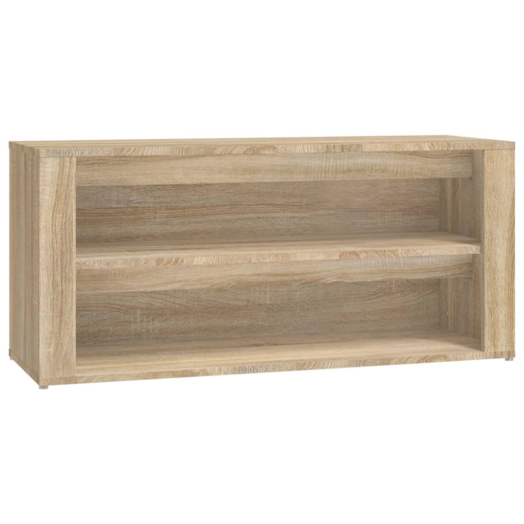 8720287223115_a_en_hd_1 vidaXL Shoe Rack Sonoma Oak 100x35x45 cm Engineered Wood - Image 2