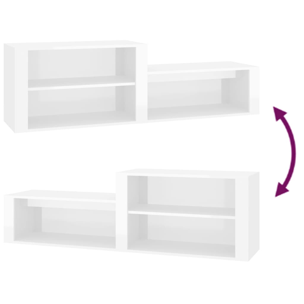 8720287223184_g_en_hd_5 vidaXL Shoe Cabinet High Gloss White 150x35x45 cm Engineered Wood - Image 7