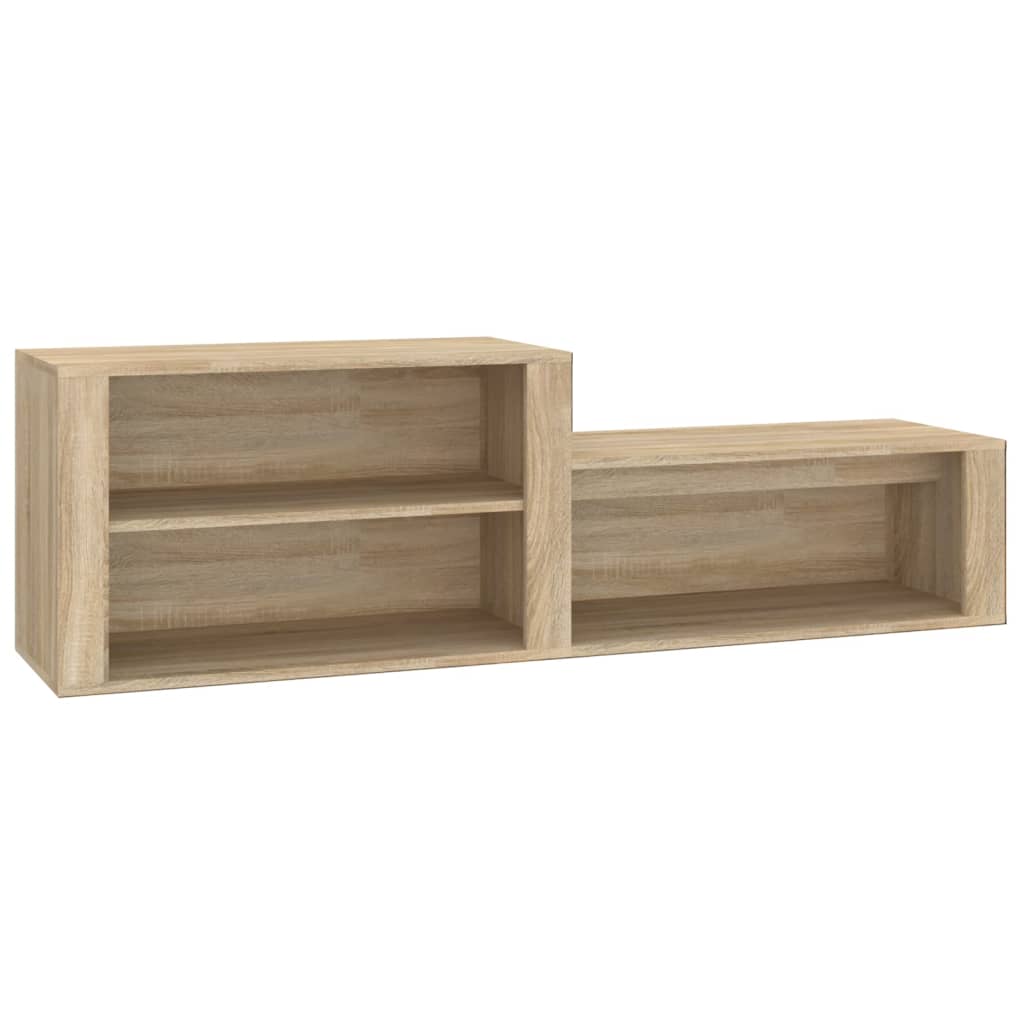 8720287223191_a_en_hd_1 vidaXL Shoe Cabinet Sonoma Oak 150x35x45 cm Engineered Wood - Image 2