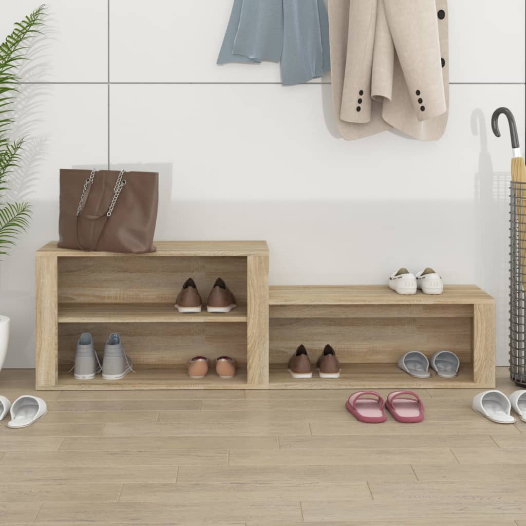 8720287223191_g_en_hd_1 vidaXL Shoe Cabinet Sonoma Oak 150x35x45 cm Engineered Wood - Image 3