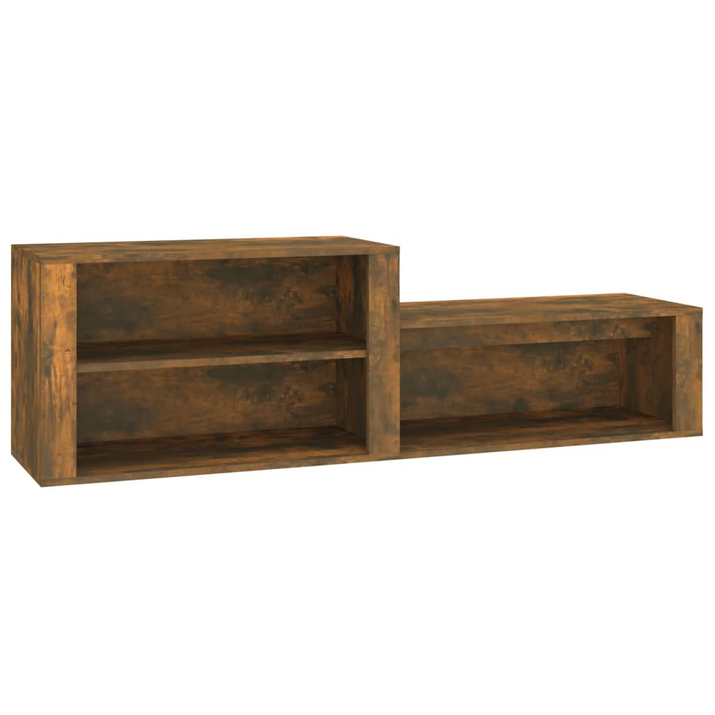 8720287223214_a_en_hd_1 vidaXL Shoe Cabinet Smoked Oak 150x35x45 cm Engineered Wood - Image 2