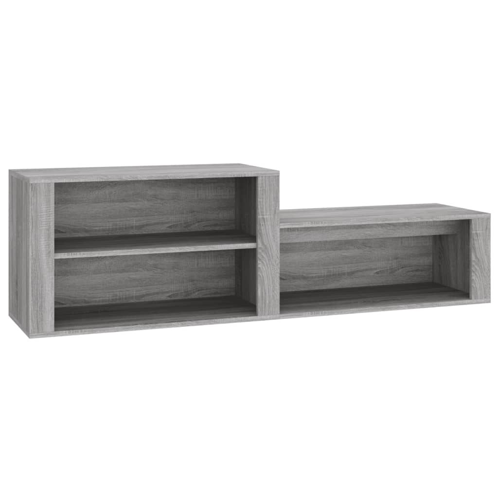 8720287223221_a_en_hd_1 vidaXL Shoe Cabinet Grey Sonoma 150x35x45 cm Engineered Wood - Image 2