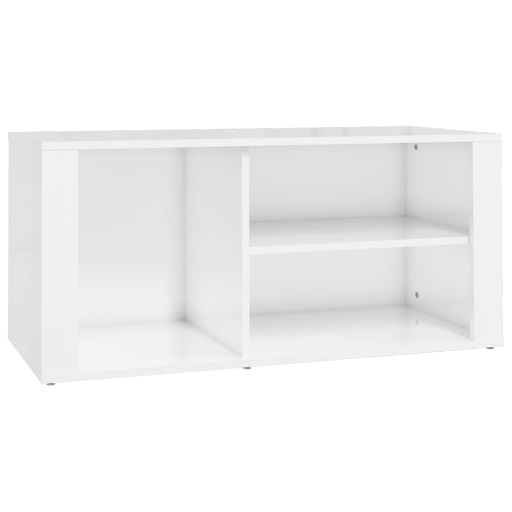 8720287223269_a_en_hd_1 vidaXL Shoe Cabinet High Gloss White 100x35x45 cm Engineered Wood - Image 2