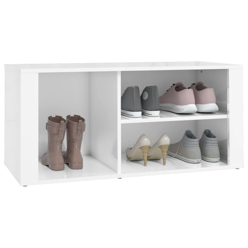 8720287223269_g_en_hd_2 vidaXL Shoe Cabinet High Gloss White 100x35x45 cm Engineered Wood - Image 4