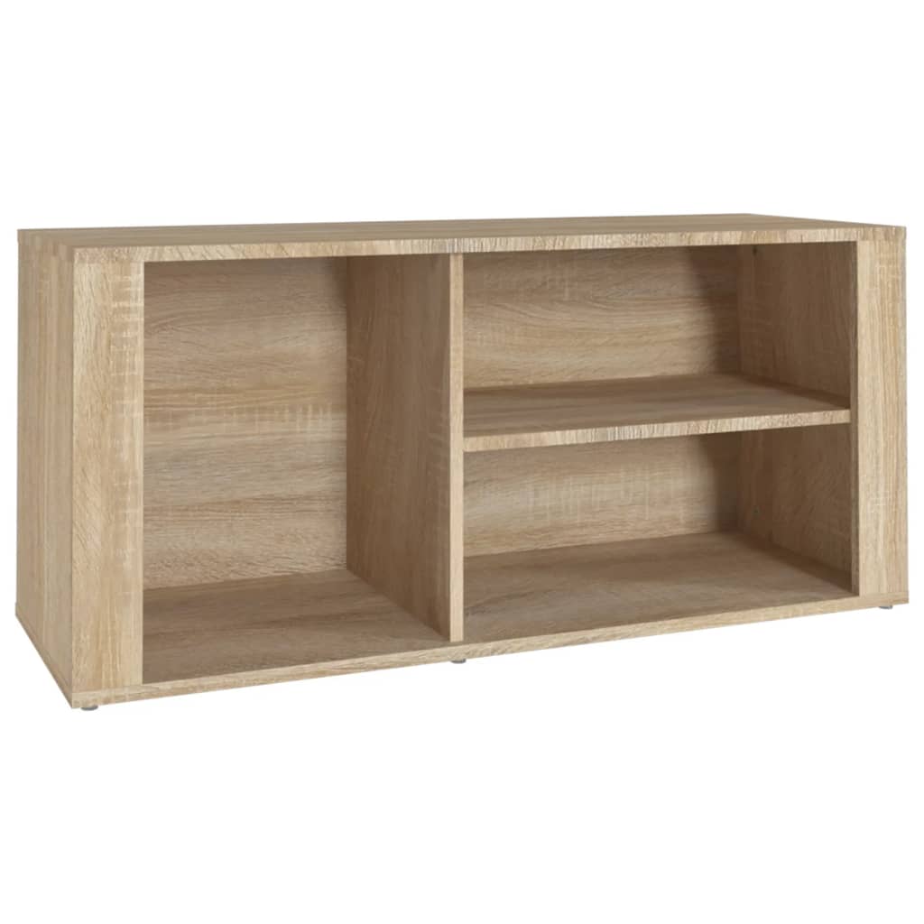 8720287223276_a_en_hd_1 vidaXL Shoe Cabinet Sonoma Oak 100x35x45 cm Engineered Wood - Image 2