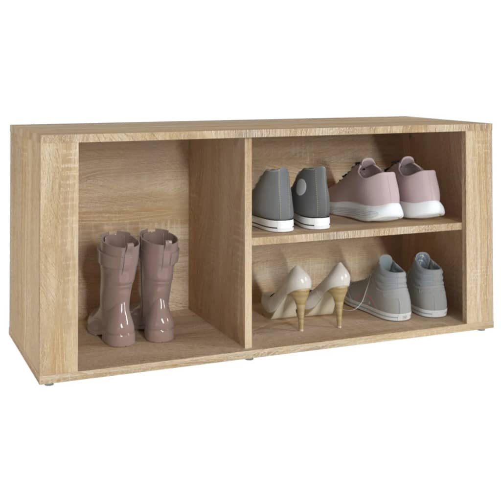 8720287223276_g_en_hd_2 vidaXL Shoe Cabinet Sonoma Oak 100x35x45 cm Engineered Wood - Image 4
