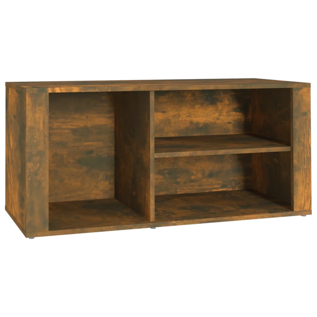8720287223290_a_en_hd_1 vidaXL Shoe Cabinet Smoked Oak 100x35x45 cm Engineered Wood - Image 2