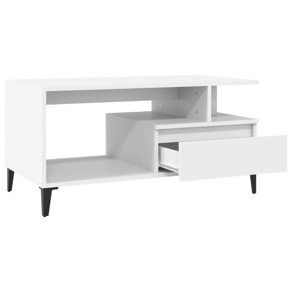 8720287224044_g_en_hd_4 vidaXL Coffee Table  White 90x49x45 cm Engineered Wood - Image 6