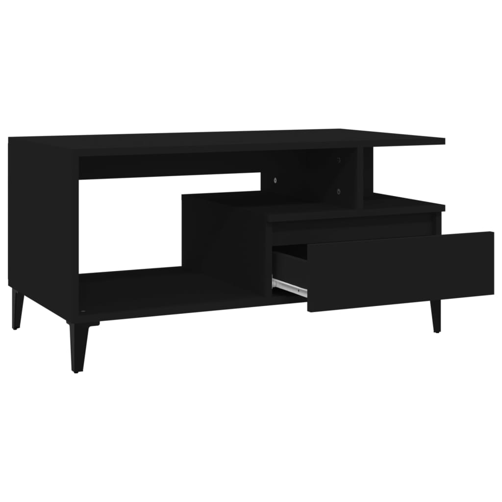 8720287224051_g_en_hd_4 vidaXL Coffee Table  Black 90x49x45 cm Engineered Wood - Image 6