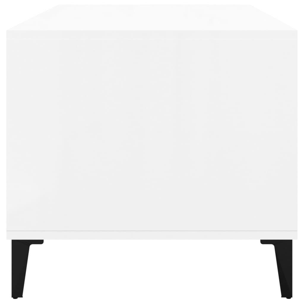 8720287224068_g_en_hd_5 vidaXL Coffee Table  High Gloss White 90x49x45 cm Engineered Wood - Image 7