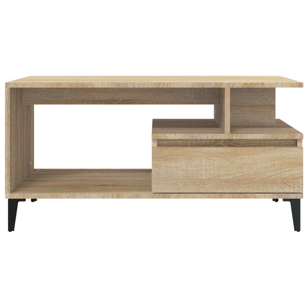 8720287224075_g_en_hd_3 vidaXL Coffee Table  Sonoma Oak 90x49x45 cm Engineered Wood - Image 5