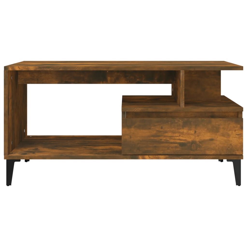 8720287224099_g_en_hd_3 vidaXL Coffee Table  Smoked Oak 90x49x45 cm Engineered Wood - Image 5