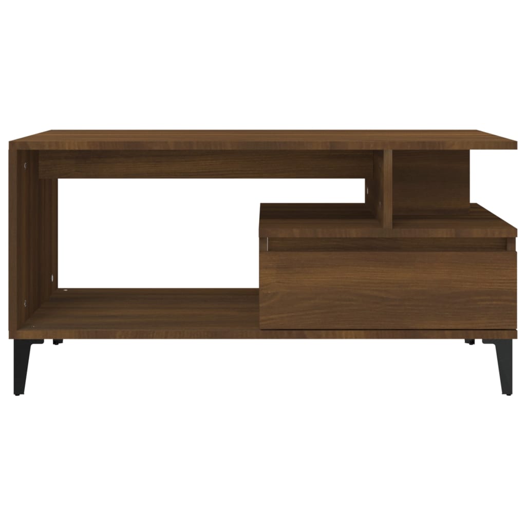 8720287224112_g_en_hd_3 vidaXL Coffee Table  Brown Oak 90x49x45 cm Engineered Wood - Image 5