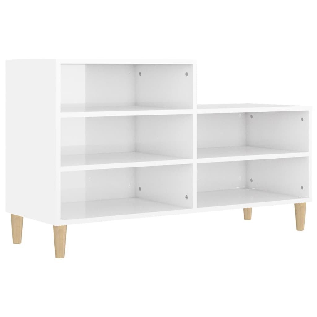 8720287224143_a_en_hd_1 vidaXL Shoe Cabinet High Gloss White 102x36x60 cm Engineered Wood - Image 2