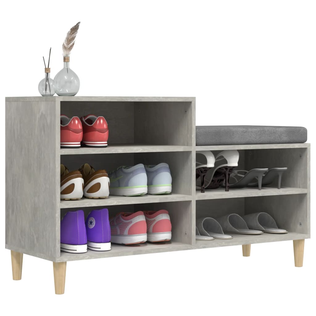 8720287224167_g_en_hd_2 vidaXL Shoe Cabinet Concrete Grey 102x36x60 cm Engineered Wood - Image 5