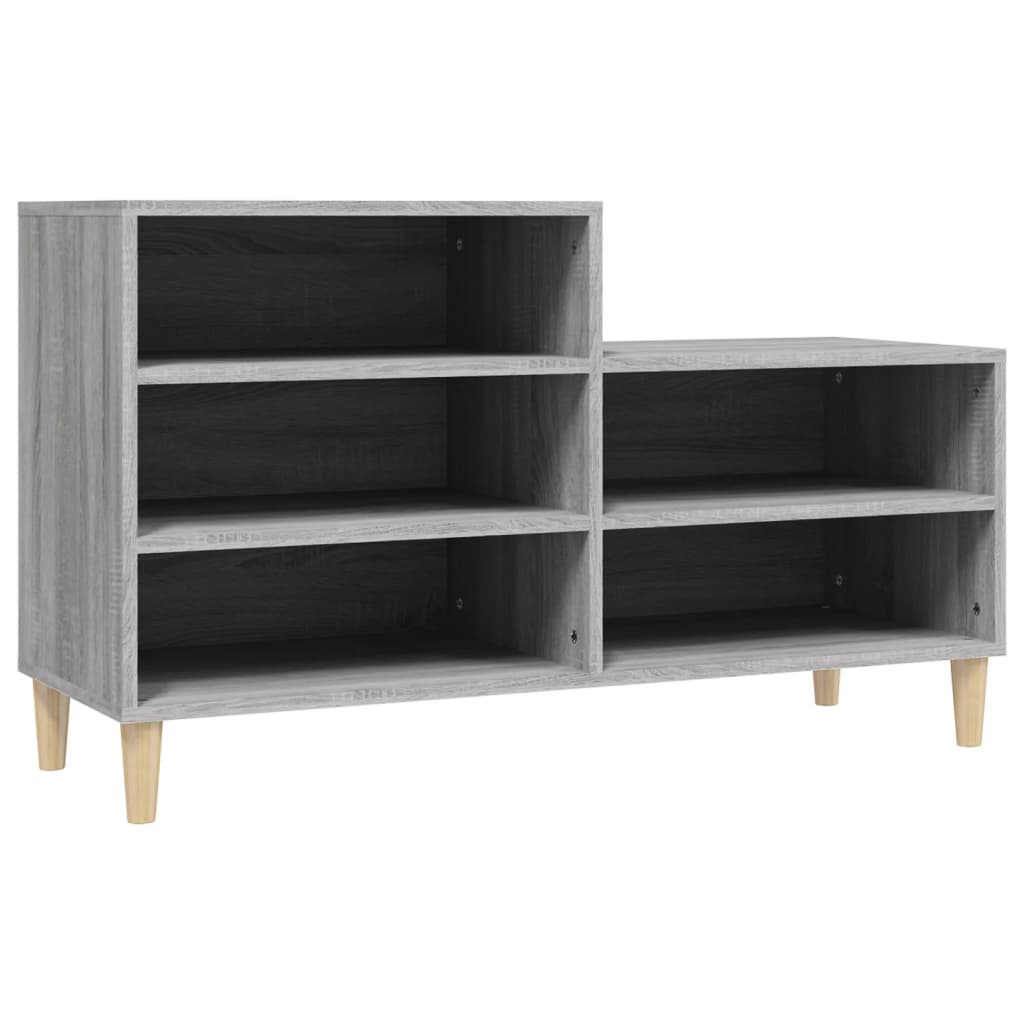 8720287224181_a_en_hd_1 vidaXL Shoe Cabinet Grey Sonoma 102x36x60 cm Engineered Wood - Image 2