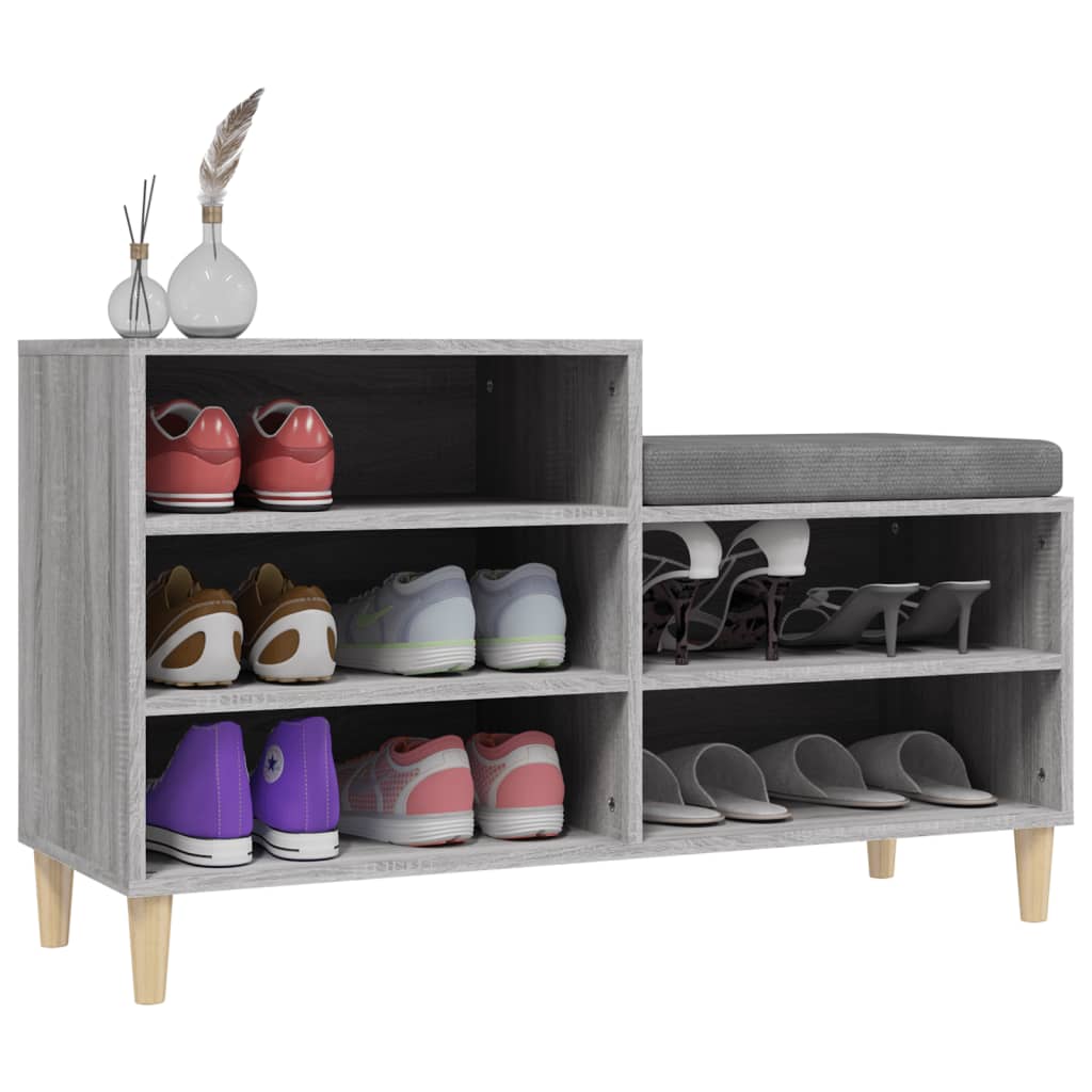 8720287224181_g_en_hd_2 vidaXL Shoe Cabinet Grey Sonoma 102x36x60 cm Engineered Wood - Image 5