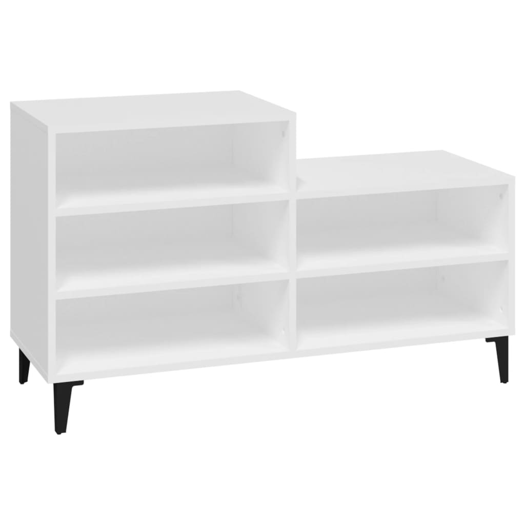 8720287224204_a_en_hd_1 vidaXL Shoe Cabinet White 102x36x60 cm Engineered Wood - Image 2