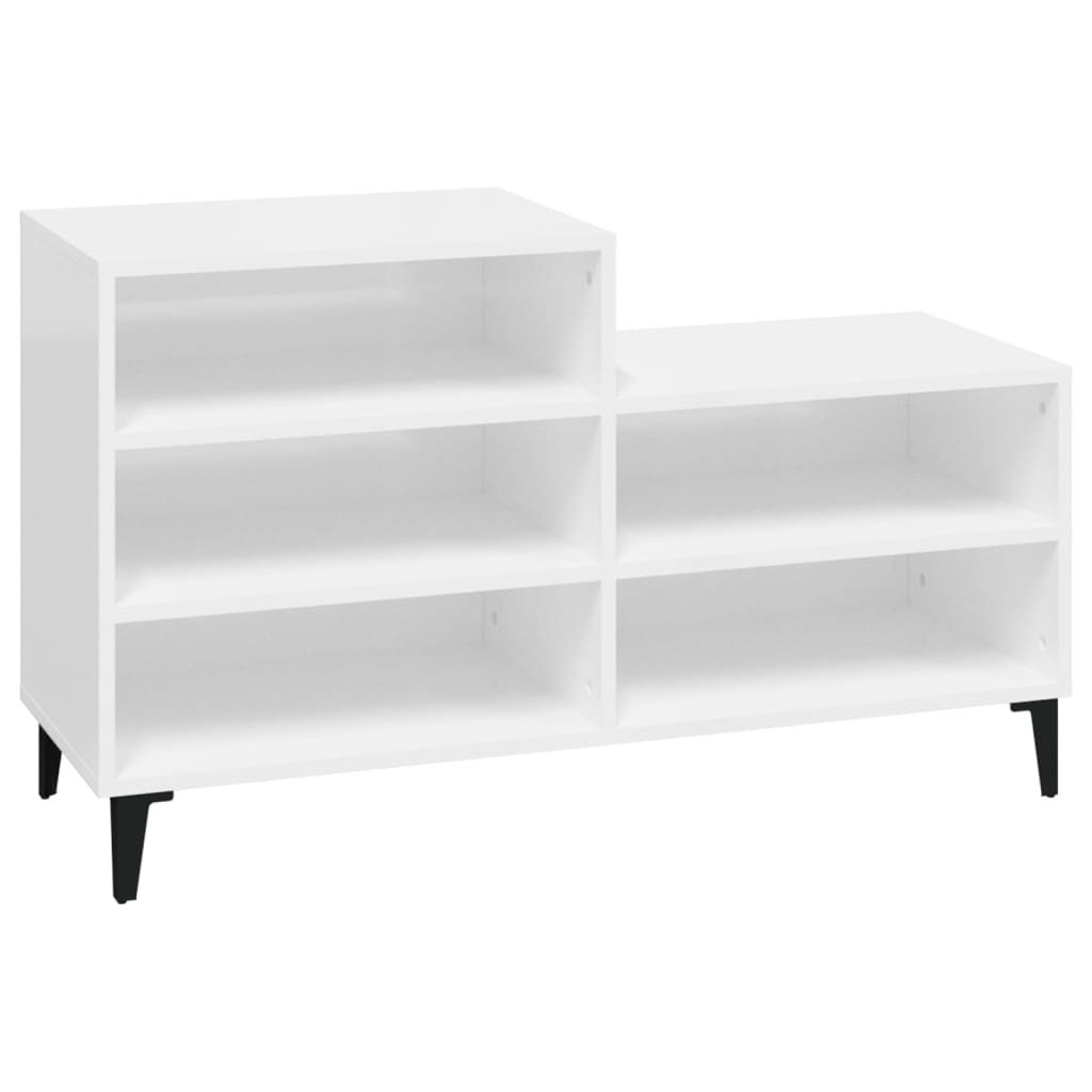 8720287224228_a_en_hd_1 vidaXL Shoe Cabinet High Gloss White 102x36x60 cm Engineered Wood - Image 2