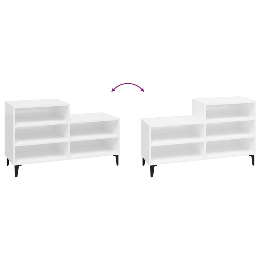 8720287224228_g_en_hd_3 vidaXL Shoe Cabinet High Gloss White 102x36x60 cm Engineered Wood - Image 6