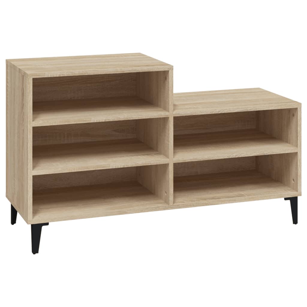 8720287224235_a_en_hd_1 vidaXL Shoe Cabinet Sonoma Oak 102x36x60 cm Engineered Wood - Image 2