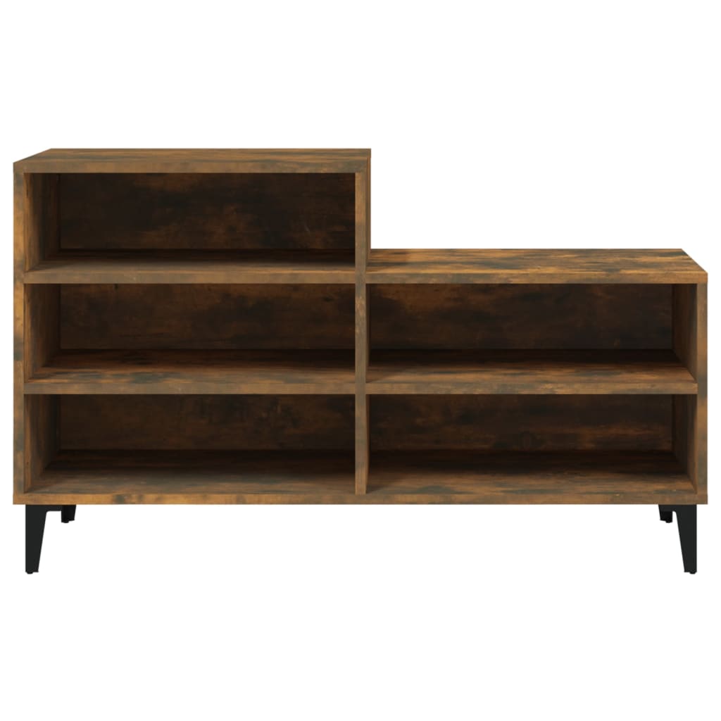 8720287224259_g_en_hd_1 vidaXL Shoe Cabinet Smoked Oak 102x36x60 cm Engineered Wood - Image 4