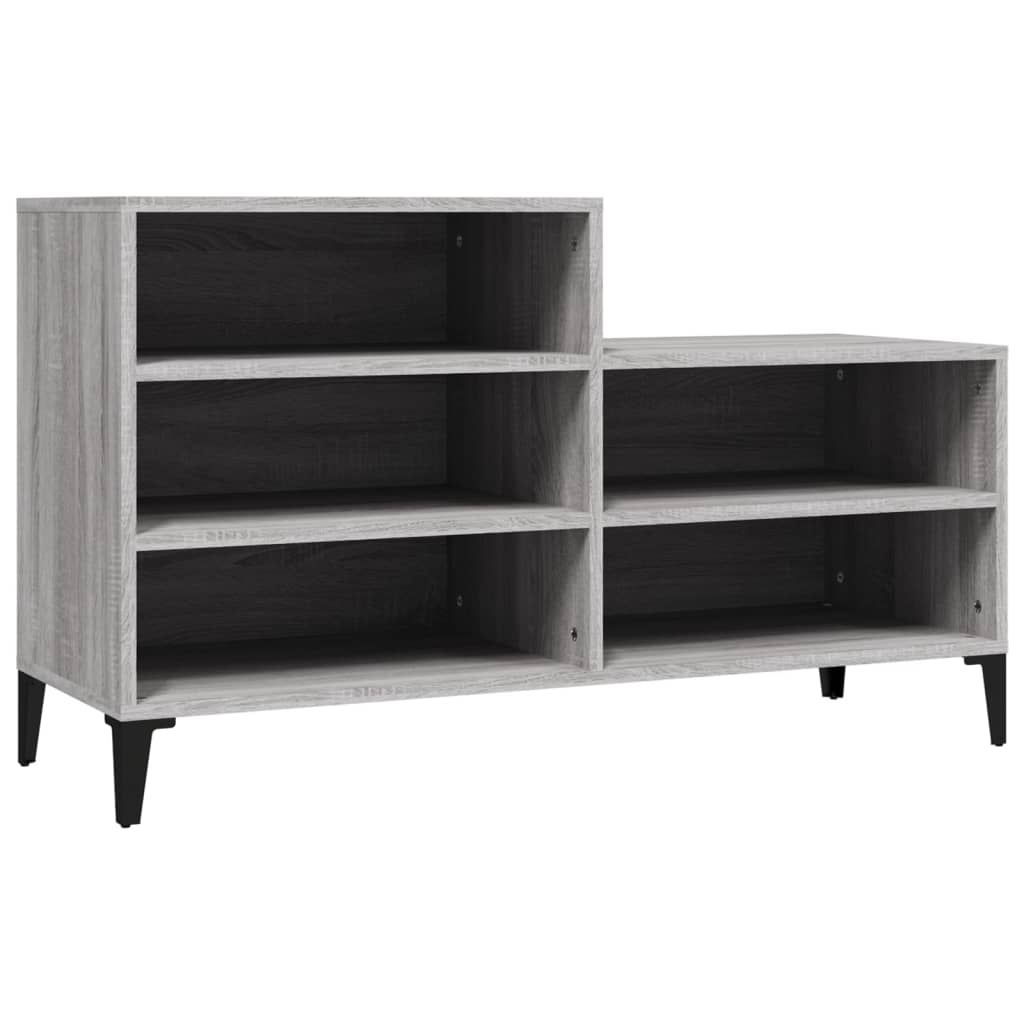8720287224266_a_en_hd_1 vidaXL Shoe Cabinet Grey Sonoma 102x36x60 cm Engineered Wood - Image 2